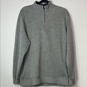 Under Armour Men's Heather Gray Quarter-Zip Pullover Coldgear Sweatshirt Size XL